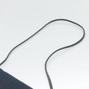 Christian Dior Trotter Canvas Shoulder Bag Navy Gold Auth BA2448-8