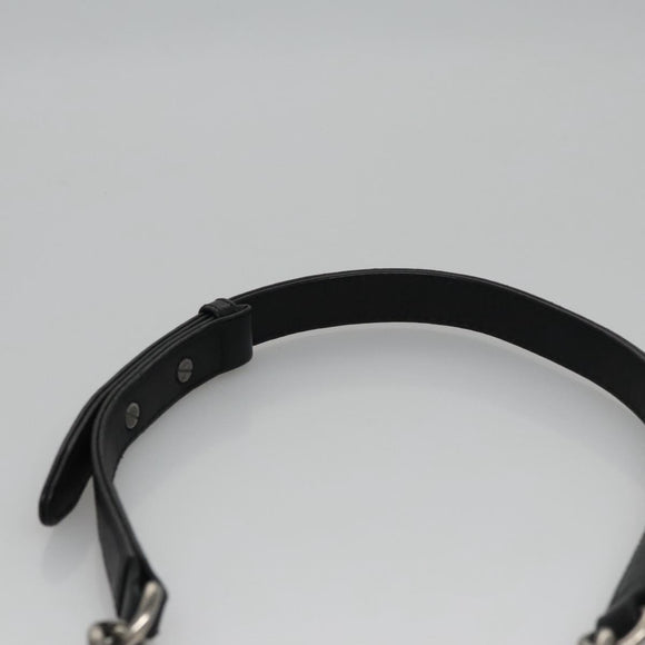 CHANEL Chain Matelasse Boy Chanel Shoulder Bag Lamb Skin Black CC Auth BA244S