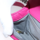 CHANEL Chain Boy Chanel Matelasse Shoulder Bag Velor Pink CC Auth BA245-19