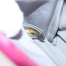 CHANEL Chain Boy Chanel Matelasse Shoulder Bag Velor Pink CC Auth BA245-21