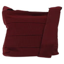 Salvatore Ferragamo Vala Shoulder Bag Canvas Red Gold Auth BA2450-1