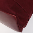 Salvatore Ferragamo Vala Shoulder Bag Canvas Red Gold Auth BA2450-8