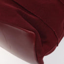 Salvatore Ferragamo Vala Shoulder Bag Canvas Red Gold Auth BA2450-16