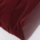 Salvatore Ferragamo Vala Shoulder Bag Canvas Red Gold Auth BA2450-17