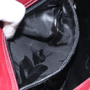 Salvatore Ferragamo Vala Shoulder Bag Canvas Red Gold Auth BA2450-11