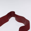 Salvatore Ferragamo Vala Shoulder Bag Canvas Red Gold Auth BA2450-14