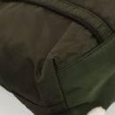 PRADA Shoulder Bag Nylon Khaki Silver Auth BA2451-15