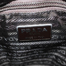 PRADA Shoulder Bag Nylon Khaki Silver Auth BA2451-18