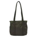 PRADA Shoulder Bag Nylon Khaki Silver Auth BA2451-13