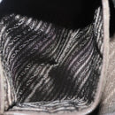 PRADA Shoulder Bag Nylon Khaki Silver Auth BA2451-22