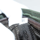 PRADA Shoulder Bag Nylon Khaki Silver Auth BA2451-12