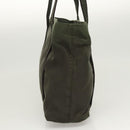 PRADA Shoulder Bag Nylon Khaki Silver Auth BA2451-3