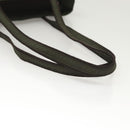 PRADA Shoulder Bag Nylon Khaki Silver Auth BA2451-7