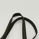 PRADA Shoulder Bag Nylon Khaki Silver Auth BA2451-8