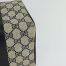 GUCCI GG Supreme Sherry Line Boston Bag PVC Navy Gold Red 40 02 006 Auth BA2453-9