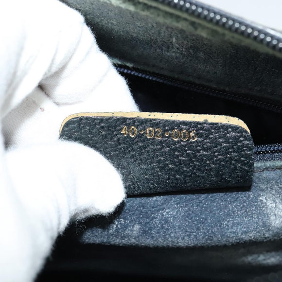 GUCCI GG Supreme Sherry Line Boston Bag PVC Navy Gold Red 40 02 006 Auth BA2453