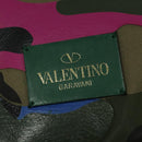 VALENTINO Studs Backpack Leather Camouflage Auth BA2454-17