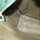 VALENTINO Studs Backpack Leather Camouflage Auth BA2454-20