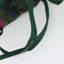 VALENTINO Studs Backpack Leather Camouflage Auth BA2454-7