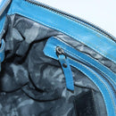 Jimmy Choo Studs Clutch Bag Leather Blue Silver Auth BA2456-19