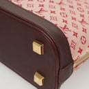 LOUIS VUITTON Monogram Mini Alma Haut Hand Bag Red M92204 LV Auth BA2457V-14