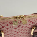 LOUIS VUITTON Monogram Mini Alma Haut Hand Bag Red M92204 LV Auth BA2457V-17