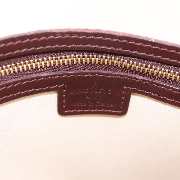 LOUIS VUITTON Monogram Mini Alma Haut Hand Bag Red M92204 LV Auth BA2457V