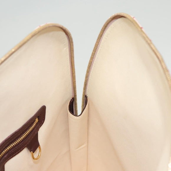 LOUIS VUITTON Monogram Mini Alma Haut Hand Bag Red M92204 LV Auth BA2457V