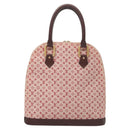 LOUIS VUITTON Monogram Mini Alma Haut Hand Bag Red M92204 LV Auth BA2457V-13