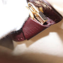 LOUIS VUITTON Monogram Mini Alma Haut Hand Bag Red M92204 LV Auth BA2457V-12