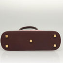 LOUIS VUITTON Monogram Mini Alma Haut Hand Bag Red M92204 LV Auth BA2457V-5