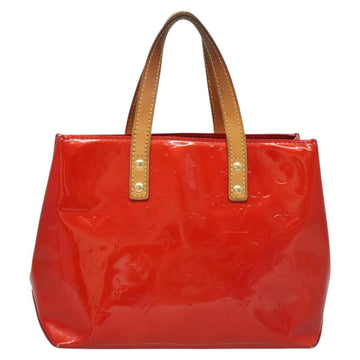 LOUIS VUITTON Monogram Vernis Reade PM Hand Bag Red Rouge M91088 LV Auth BA2461 - 0