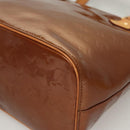 LOUIS VUITTON Monogram Vernis Houston Hand Bag Bronze M91122 LV Auth BA2464-15