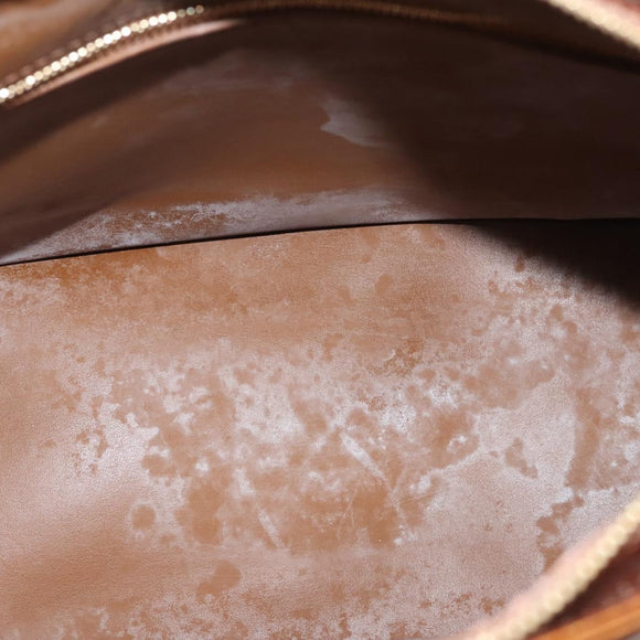 LOUIS VUITTON Monogram Vernis Houston Hand Bag Bronze M91122 LV Auth BA2464