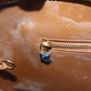 LOUIS VUITTON Monogram Vernis Houston Hand Bag Bronze M91122 LV Auth BA2464-21