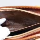 LOUIS VUITTON Monogram Vernis Houston Hand Bag Bronze M91122 LV Auth BA2464-11