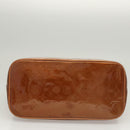 LOUIS VUITTON Monogram Vernis Houston Hand Bag Bronze M91122 LV Auth BA2464-5