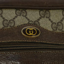 GUCCI GG Supreme Web Sherry Line Bag PVC Beige Gold 75 02 004 Auth BA2469-18