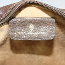 GUCCI GG Supreme Web Sherry Line Bag PVC Beige Gold 75 02 004 Auth BA2469-19