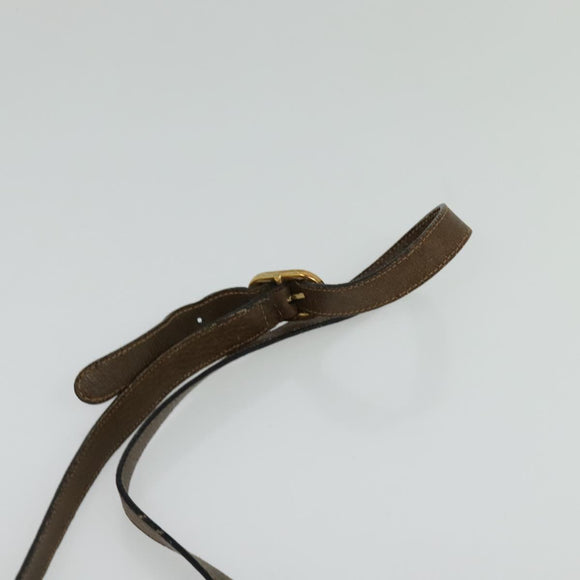 GUCCI GG Supreme Web Sherry Line Bag PVC Beige Gold 75 02 004 Auth BA2469