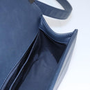 CHANEL Chain Matelasse Boy Chanel Shoulder Bag Lamb Skin Navy CC Auth BA246AM-22