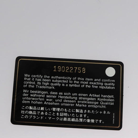 CHANEL Chain Matelasse Boy Chanel Shoulder Bag Lamb Skin Navy CC Auth BA246AM