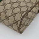 GUCCI GG Supreme Web Sherry Line Clutch Bag PVC Beige 89 01 002 Auth BA2470-15