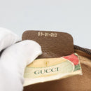 GUCCI GG Supreme Web Sherry Line Clutch Bag PVC Beige 89 01 002 Auth BA2470-12