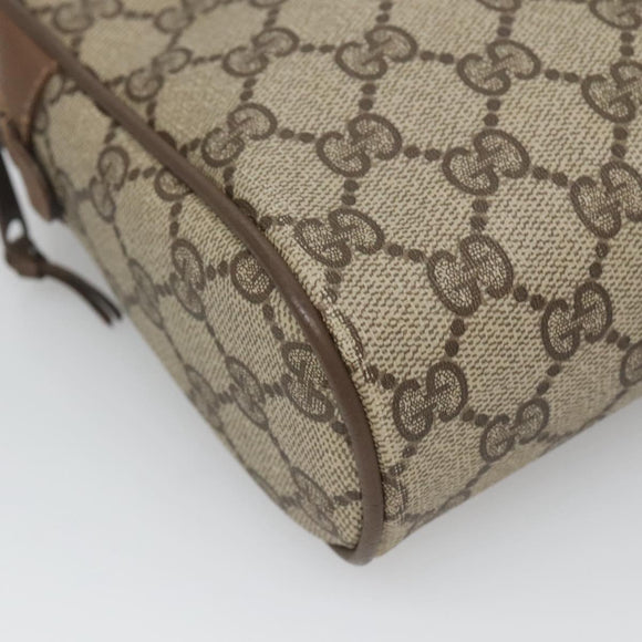 GUCCI GG Supreme Web Sherry Line Clutch Bag PVC Beige 89 01 002 Auth BA2470