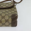 GUCCI GG Supreme Shoulder Bag PVC Beige Gold Auth BA2472-14