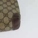 GUCCI GG Supreme Shoulder Bag PVC Beige Gold Auth BA2472-16