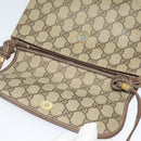 GUCCI GG Supreme Shoulder Bag PVC Beige Gold Auth BA2472-10