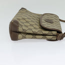 GUCCI GG Supreme Shoulder Bag PVC Beige Gold Auth BA2472-4