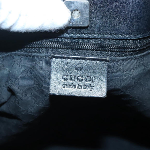 GUCCI Web Sherry Line Tote Bag Canvas Red Gray Green 73983 Auth BA2478